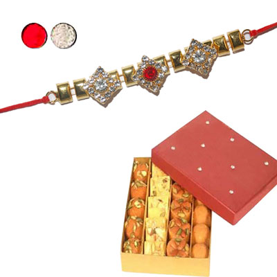 "Stone Rakhi - SR-9.. - Click here to View more details about this Product